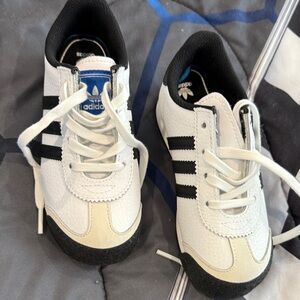 Adidas Kids' White and Black Sneakers